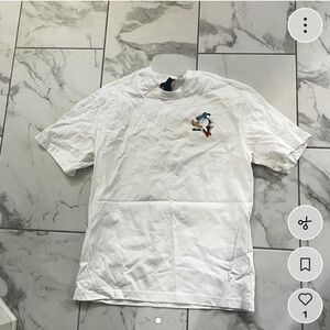 H&M White Donald Duck Graphic Tee
